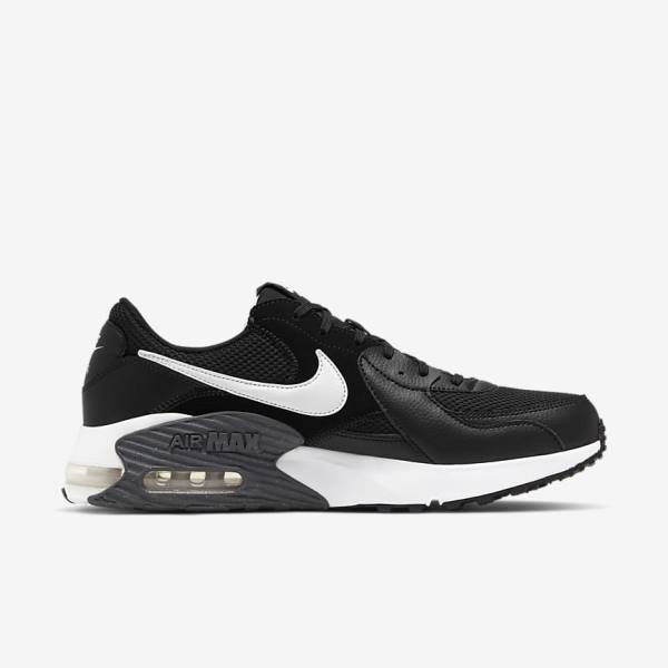 Zapatillas Nike Air Max Excee Hombre Negras Gris Oscuro Blancas | NK384ZFL