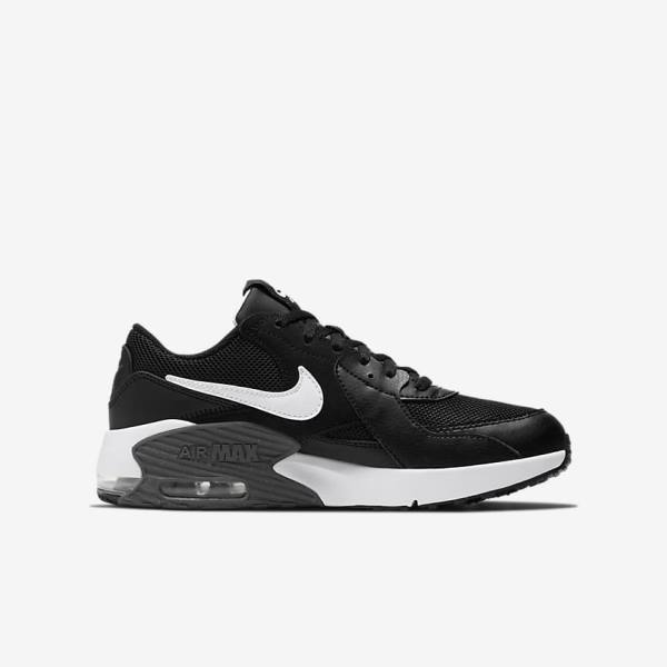 Zapatillas Nike Air Max Excee Older Niños Negras Gris Oscuro Blancas | NK897HMQ