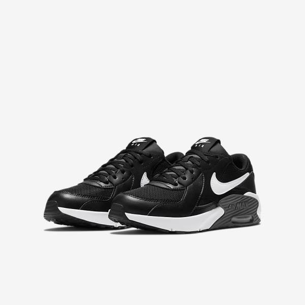 Zapatillas Nike Air Max Excee Older Niños Negras Gris Oscuro Blancas | NK897HMQ