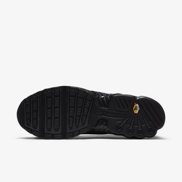 Zapatillas Nike Air Max Plus 3 Cuero Hombre Negras Gris Oscuro | NK305IGF