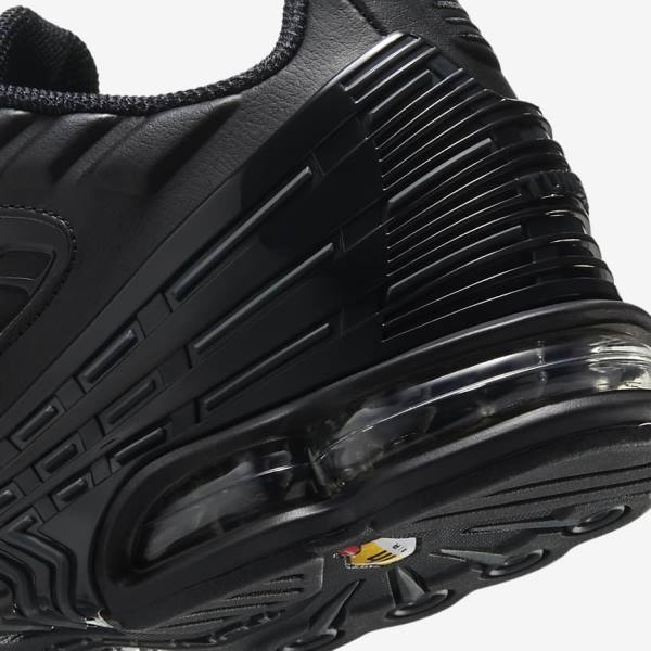 Zapatillas Nike Air Max Plus 3 Cuero Hombre Negras Gris Oscuro | NK305IGF