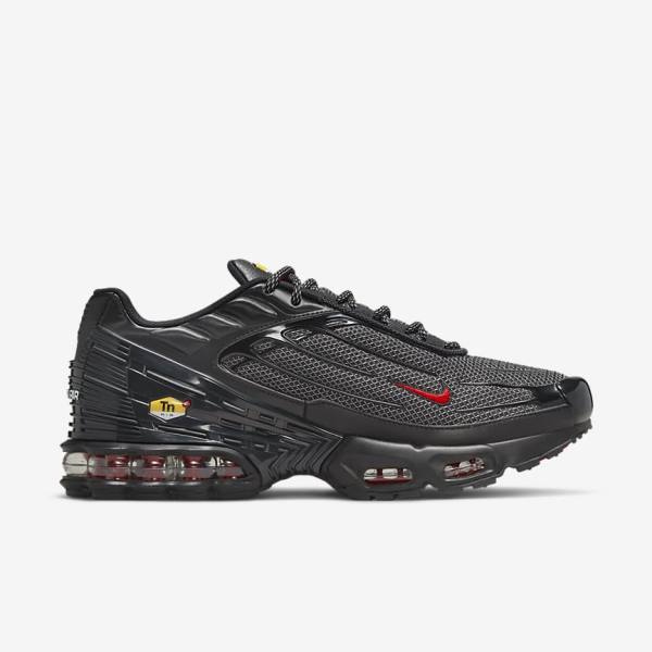 Zapatillas Nike Air Max Plus 3 Hombre Negras Plateadas Rojas | NK975EXN