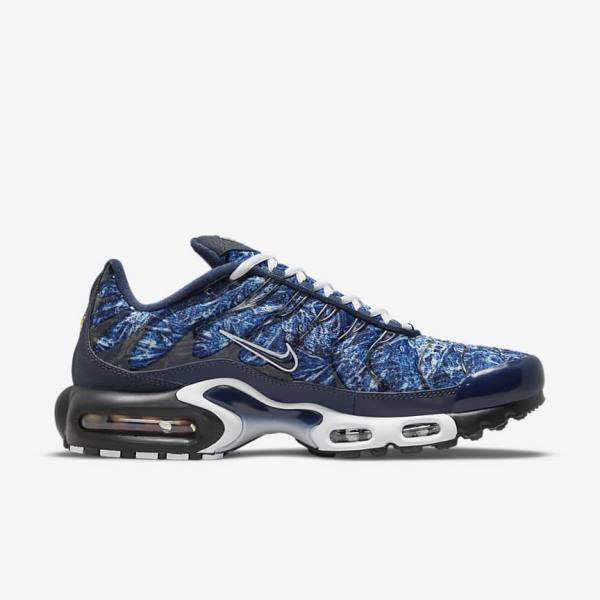 Zapatillas Nike Air Max Plus Hombre Azul Marino Blancas Negras Azul Marino | NK170RIG