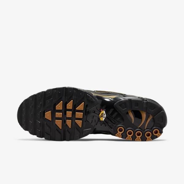 Zapatillas Nike Air Max Plus Hombre Negras Marrones Doradas | NK809EFN