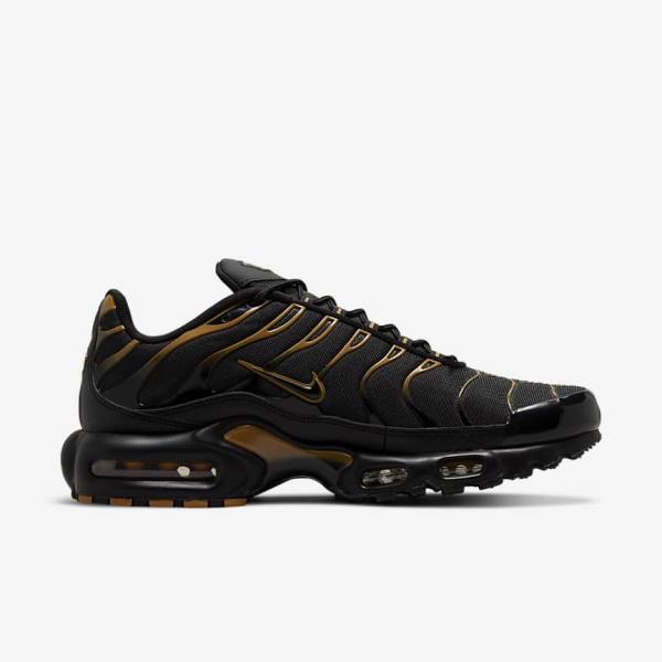 Zapatillas Nike Air Max Plus Hombre Negras Marrones Doradas | NK809EFN