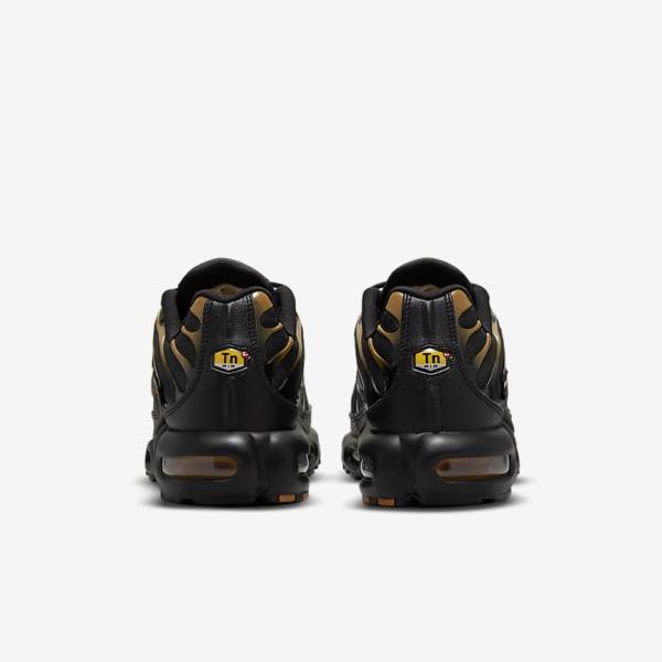 Zapatillas Nike Air Max Plus Hombre Negras Marrones Doradas | NK809EFN