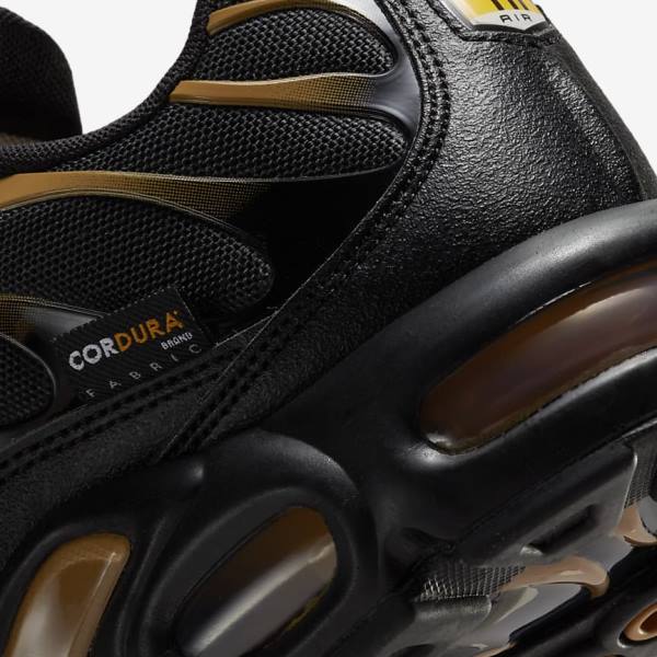 Zapatillas Nike Air Max Plus Hombre Negras Marrones Doradas | NK809EFN