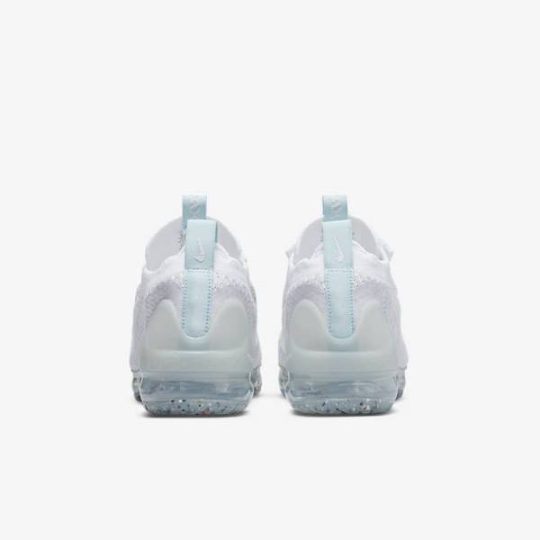 Zapatillas Nike Air VaporMax 2021 FK Older Niños Blancas | NK049BDP