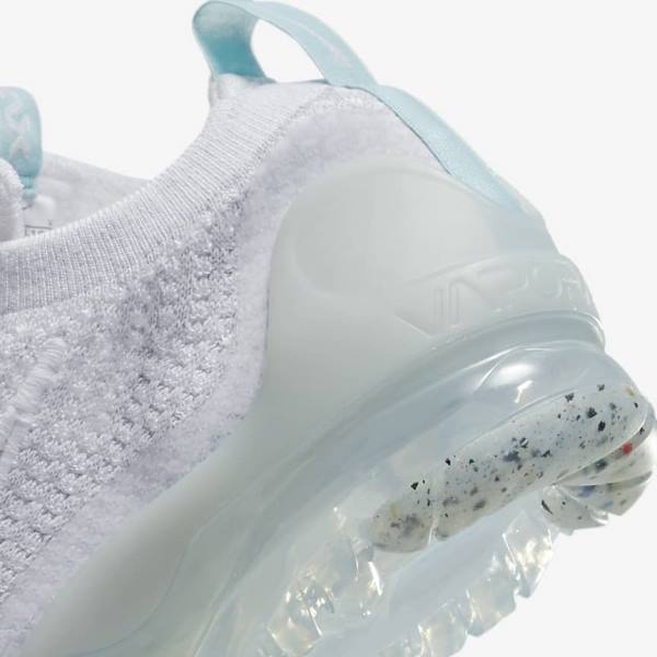 Zapatillas Nike Air VaporMax 2021 FK Older Niños Blancas | NK049BDP