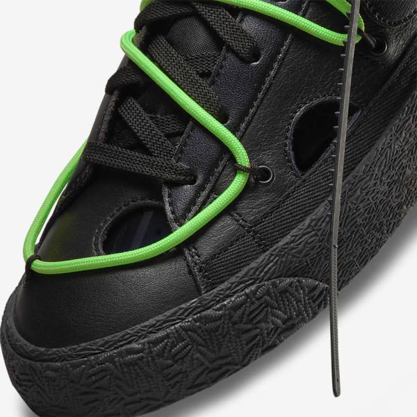 Zapatillas Nike Blazer Low 77 x Off-White™ Hombre Negras Verde Negras | NK802NLQ