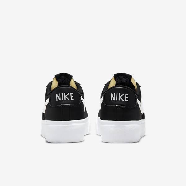 Zapatillas Nike Blazer Low Plataforma Mujer Negras | NK231ZJH