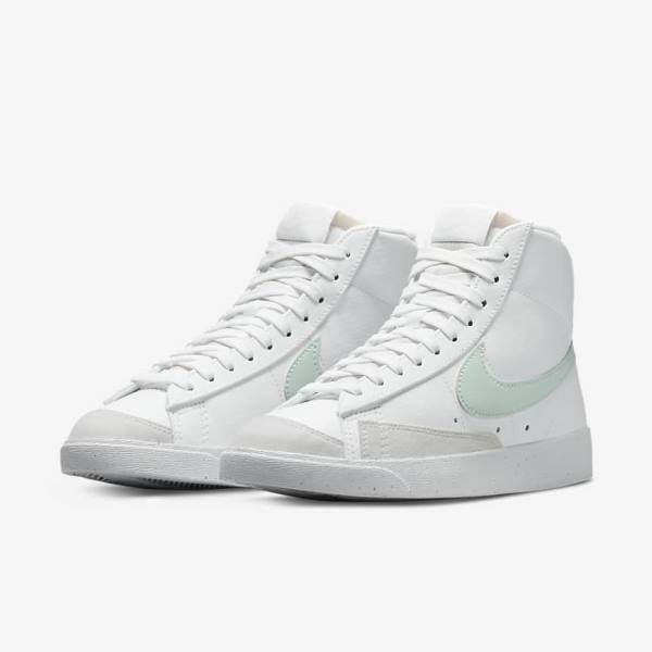 Zapatillas Nike Blazer Mid 77 Next Nature Mujer Blancas Verde | NK819PAD