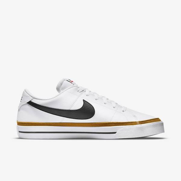 Zapatillas Nike Court Legacy Hombre Blancas Negras | NK872VUA