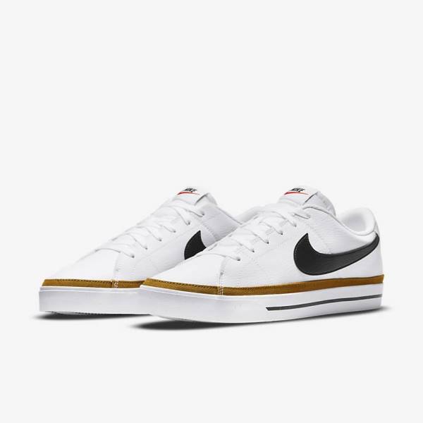 Zapatillas Nike Court Legacy Hombre Blancas Negras | NK872VUA