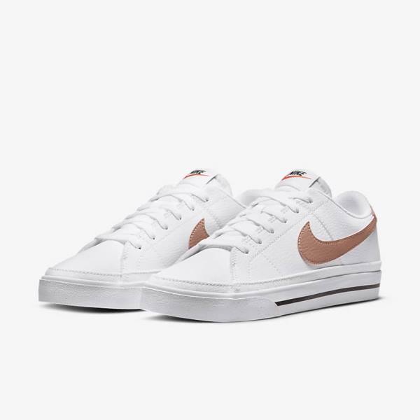 Zapatillas Nike Court Legacy Next Nature Mujer Blancas Naranjas Negras Rosas | NK641HDM