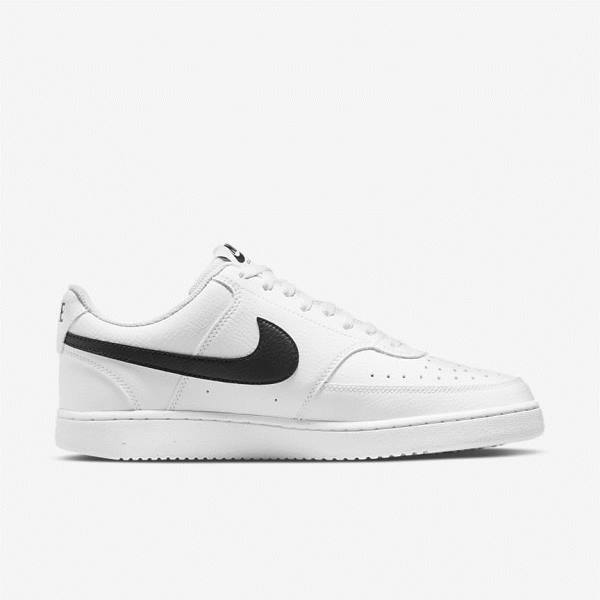 Zapatillas Nike Court Vision Low Next Nature Hombre Blancas Negras | NK682HXA