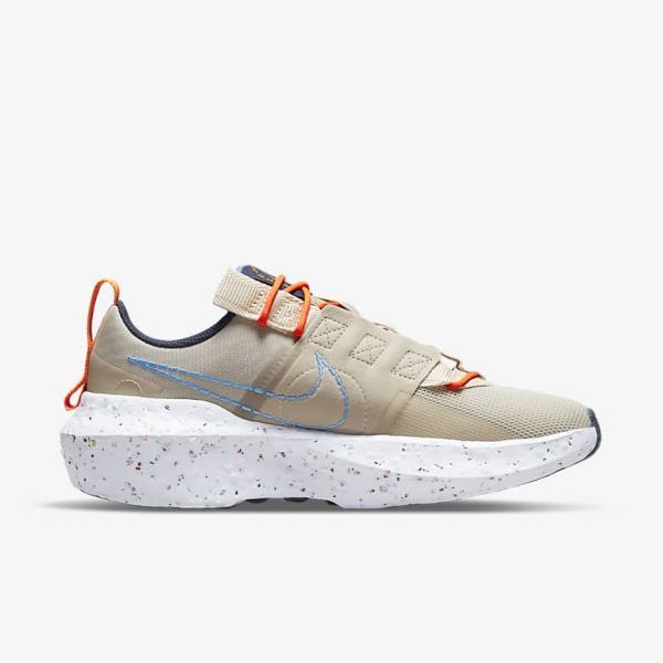 Zapatillas Nike Crater Impact Mujer Creme Blancas Azules Claro | NK758TEN