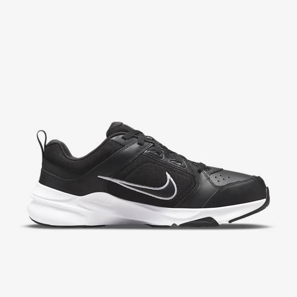 Zapatillas Nike Defy All Day (Extra Anchos) Hombre Negras Blancas | NK201URB