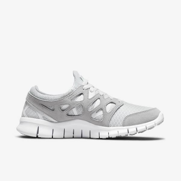 Zapatillas Nike Free Run 2 Hombre Gris Blancas Plateadas | NK317BXM