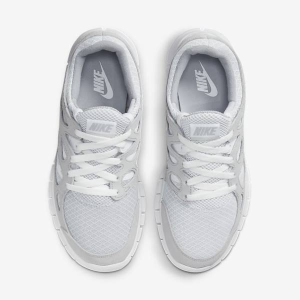 Zapatillas Nike Free Run 2 Hombre Gris Blancas Plateadas | NK317BXM