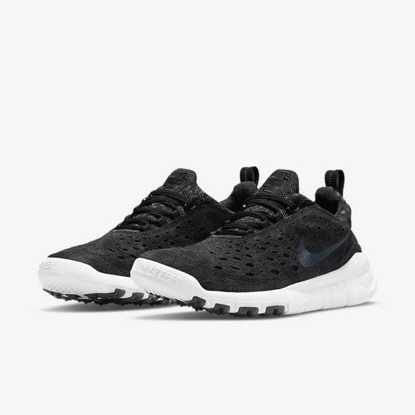 Zapatillas Nike Free Run Trail Hombre Negras Blancas Gris Oscuro | NK268TXE