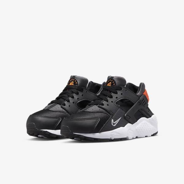 Zapatillas Nike Huarache Run Older Niños Negras Naranjas Gris Blancas | NK287JVZ