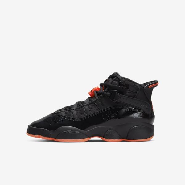 Zapatillas Nike Jordan 6 Rings Older Niños Negras | NK970TRV