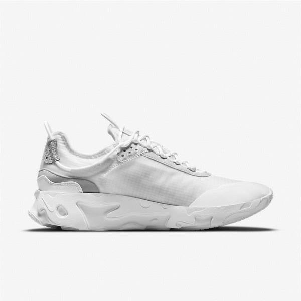 Zapatillas Nike React Live Hombre Blancas Plateadas Blancas | NK357BVO