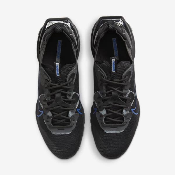 Zapatillas Nike React Vision Hombre Negras Gris Oscuro Azul Real | NK076QFP