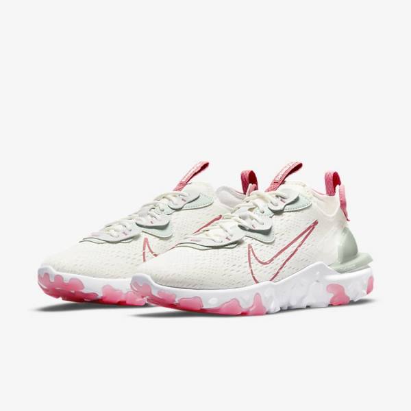 Zapatillas Nike React Vision Mujer Plateadas Rosas | NK870WAQ