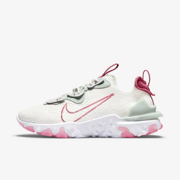 Zapatillas Nike React Vision Mujer Plateadas Rosas | NK870WAQ