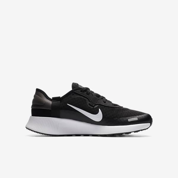 Zapatillas Nike Reposto Older Niños Negras Gris Oscuro Blancas | NK926QYK