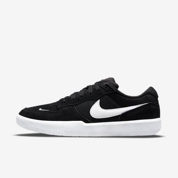 Zapatillas Nike SB Force 58 Mujer Negras Blancas | NK568RPQ