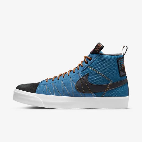 Zapatillas Nike SB Zoom Blazer Mid Premium Hombre Negras | NK473MRP