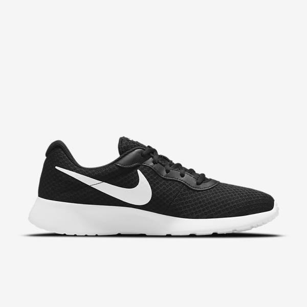 Zapatillas Nike Tanjun Hombre Negras Blancas | NK637FLP