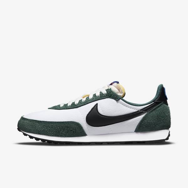 Zapatillas Nike Waffle Trainer 2 Hombre Blancas Verde Azul Real Negras | NK015OWJ