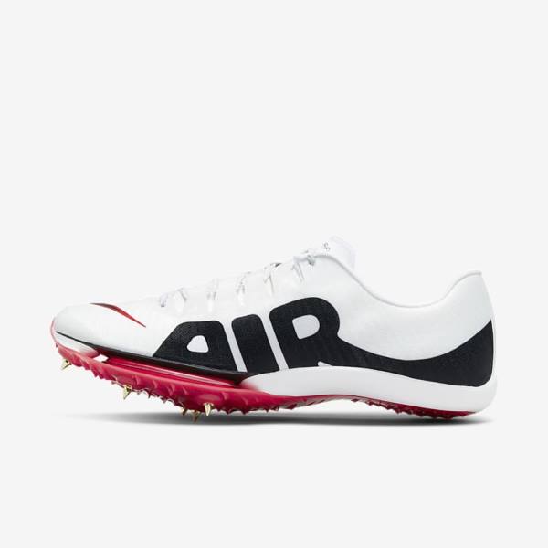 Zapatillas Running Nike Air Zoom Maxfly More Uptempo Athletics Sprinting Spikes Hombre Blancas Rojas Negras | NK687THZ