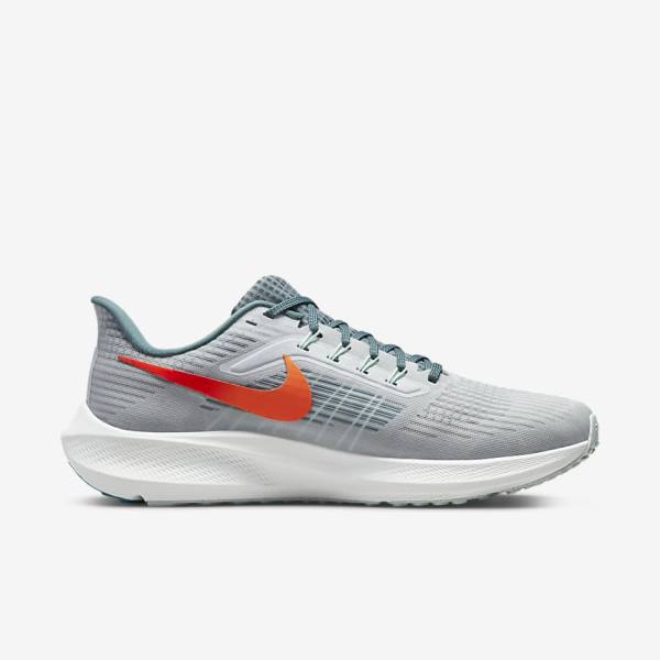 Zapatillas Running Nike Air Zoom Pegasus 39 Carretera Hombre Plateadas Naranjas | NK928FYG