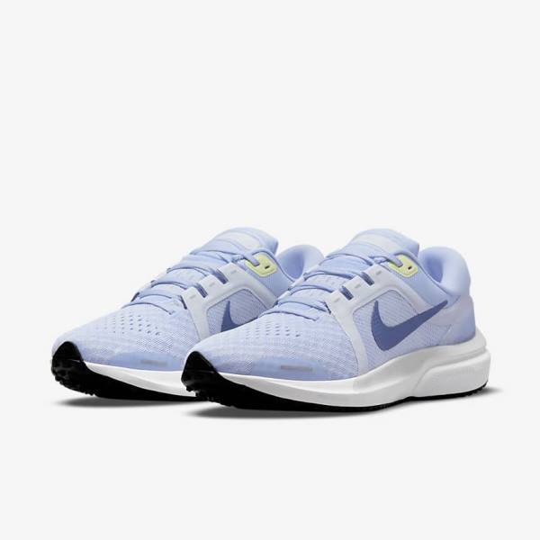 Zapatillas Running Nike Air Zoom Vomero 16 Carretera Mujer Azules Claro Gris Blancas Azul Marino | NK317WCE