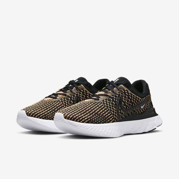 Zapatillas Running Nike React Infinity Run Flyknit 3 Carretera Hombre Negras Azules Rosas Blancas | NK037IZB