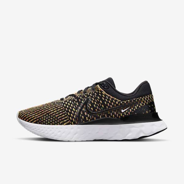 Zapatillas Running Nike React Infinity Run Flyknit 3 Carretera Hombre Negras Azules Rosas Blancas | NK037IZB