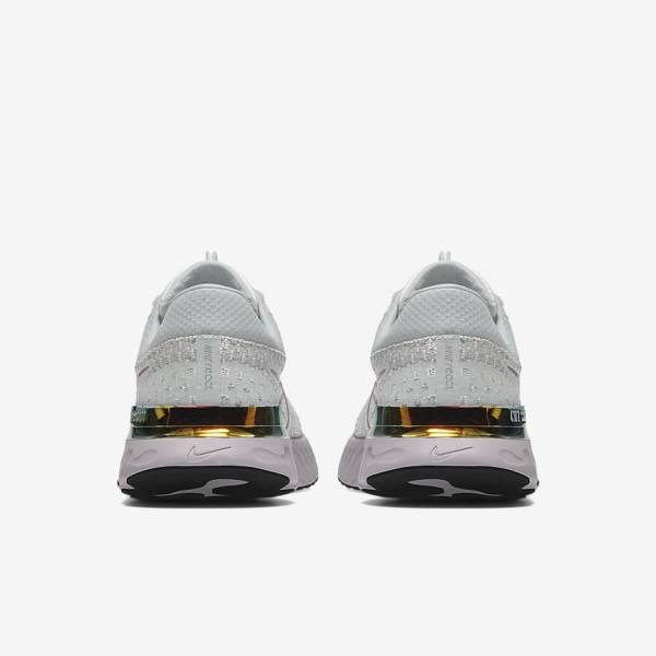 Zapatillas Running Nike React Infinity Run 3 By You Custom Carretera Hombre Gris Plateadas Gris | NK716SQT