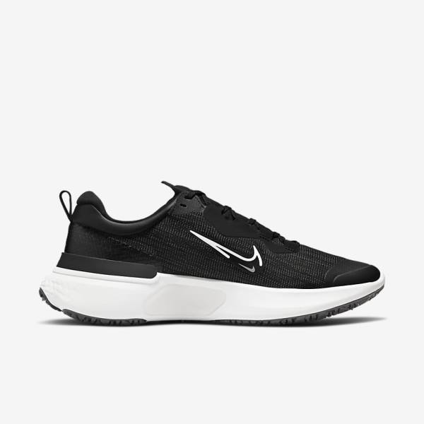 Zapatillas Running Nike React Miler 2 Shield Weatherised Carretera Hombre Negras Gris Claro Plateadas | NK149TKF