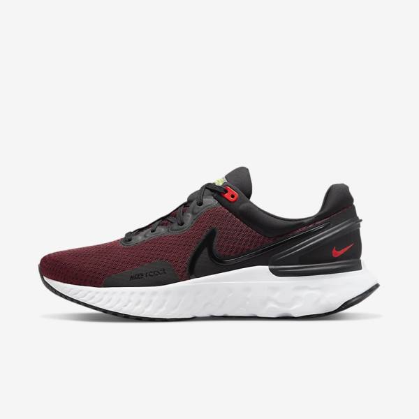 Zapatillas Running Nike React Miler 3 Carretera Hombre Negras Rojas Blancas | NK965SQU