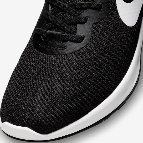 Zapatillas Running Nike Revolution 6 FlyEase Next Nature Easy On-Off Carretera Hombre Negras Gris Blancas | NK396RXI