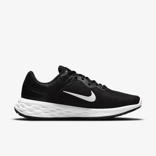 Zapatillas Running Nike Revolution 6 Next Nature Carretera Hombre Negras Gris Blancas | NK290PBS