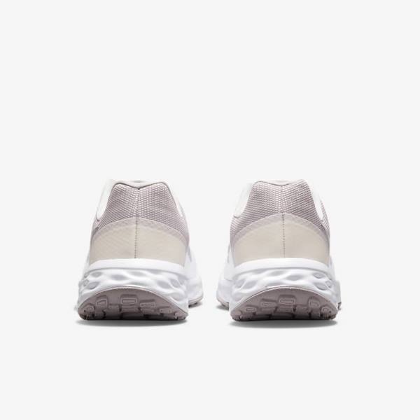 Zapatillas Running Nike Revolution 6 Next Nature Premium Carretera Mujer Blancas Gris | NK962JOC