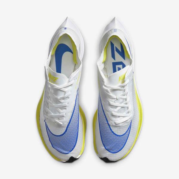 Zapatillas Running Nike ZoomX Vaporfly NEXT% Carretera Carreras Mujer Blancas Negras Azules | NK294JKO