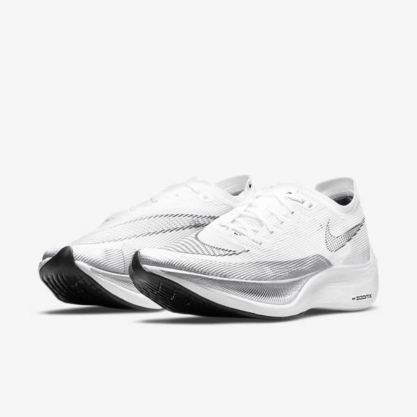 Zapatillas Running Nike ZoomX Vaporfly Next% 2 Carretera Carreras Hombre Negras Metal Doradas Blancas | NK324JNX