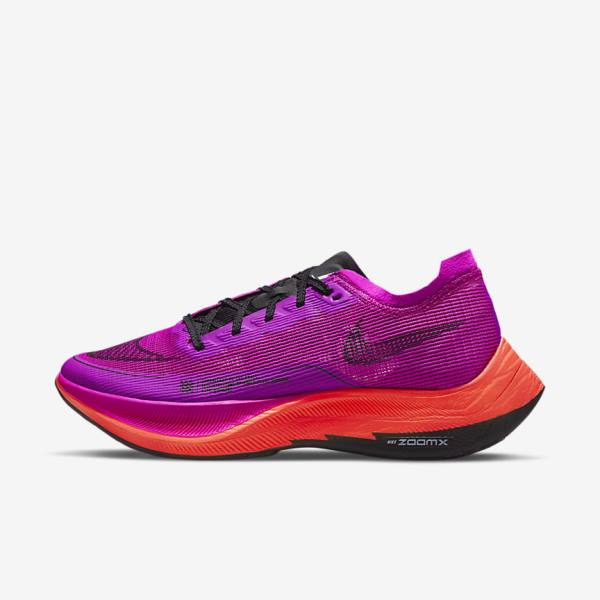 Zapatillas Running Nike ZoomX Vaporfly Next% 2 Carretera Carreras Mujer Verde Azules Blancas Negras | NK378YUA